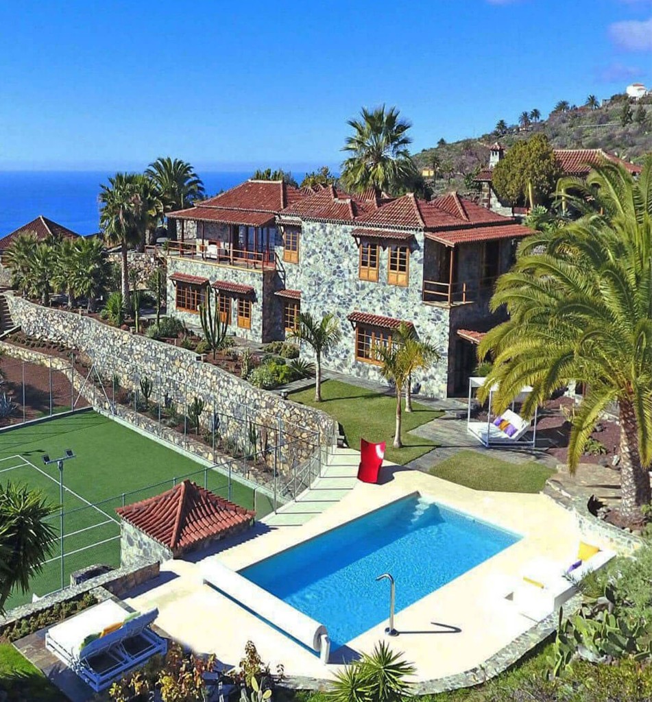 FINCA LOMO FELIPE, La Palma  Vind uw individuele vakantieparadijs op een 4 hectare groot privéterrein in de natuur met prachtige tuinen en een fantastisch uitzicht op zee!