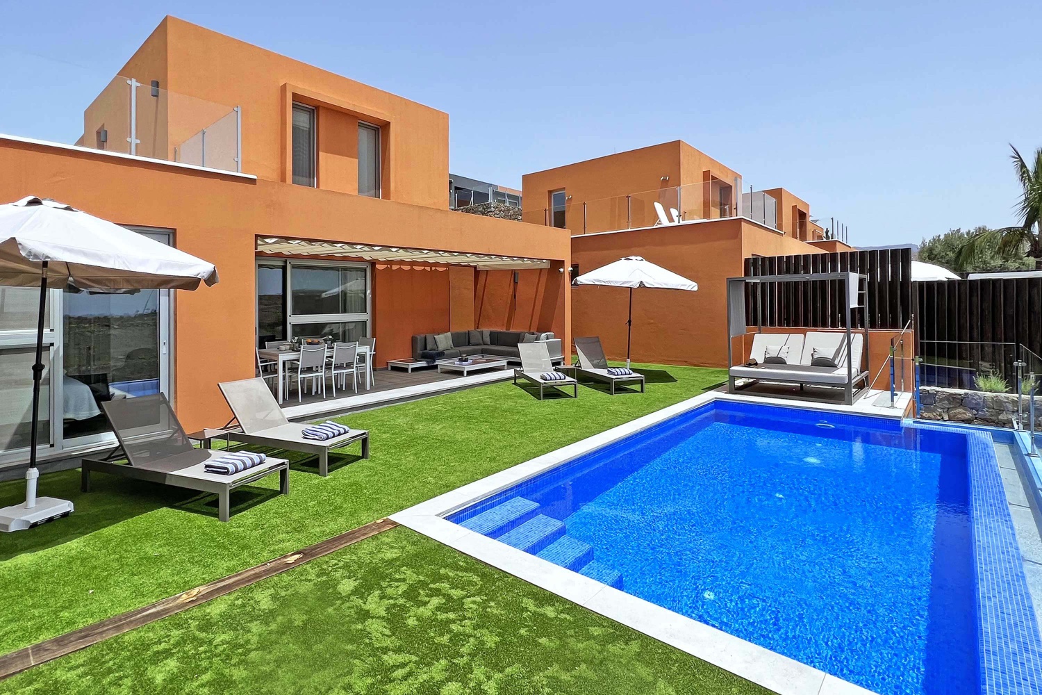 Schönes und gemütliches Ferienhaus im Salobre Golf Resort mit privatem Pool und einer großen Terrasse, um die Sonne zu genießen
